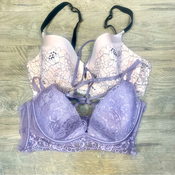 La Senza Adore Me Other - La Senza Adore Me Bundle 2 Bras Underwired Lace So Free Rhinestone Halter